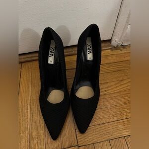 Zara black stiletto size 38